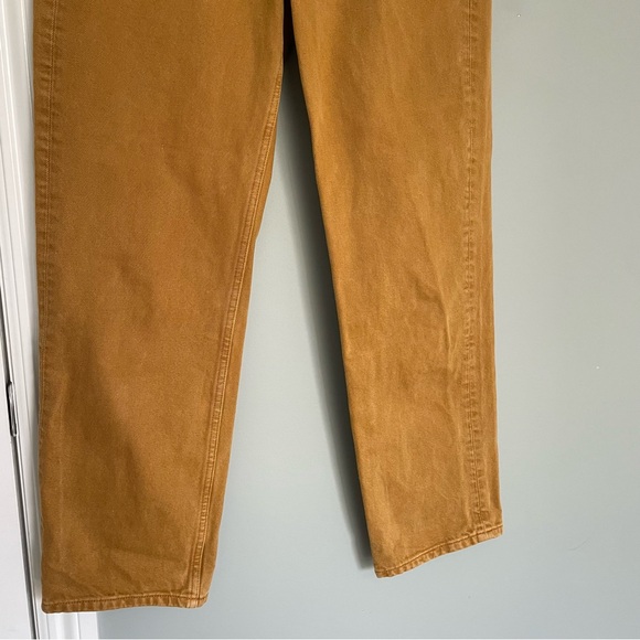 & Other Stories Straight Leg High Waist Jeans Mustard - Picture 3 of 16